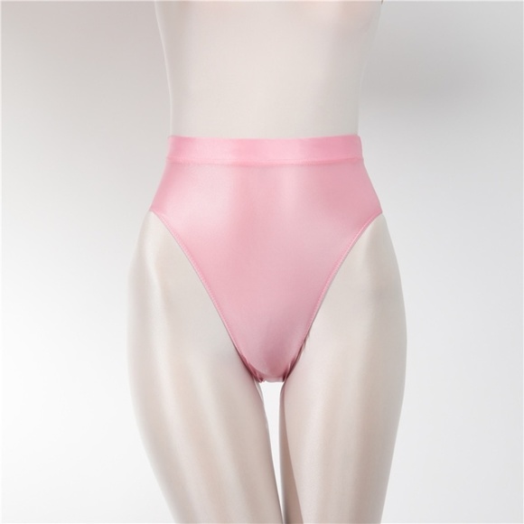 Green, Black OR Pink High cut Spandex. Shiny Spandex Panties. - Picture 3 of 3
